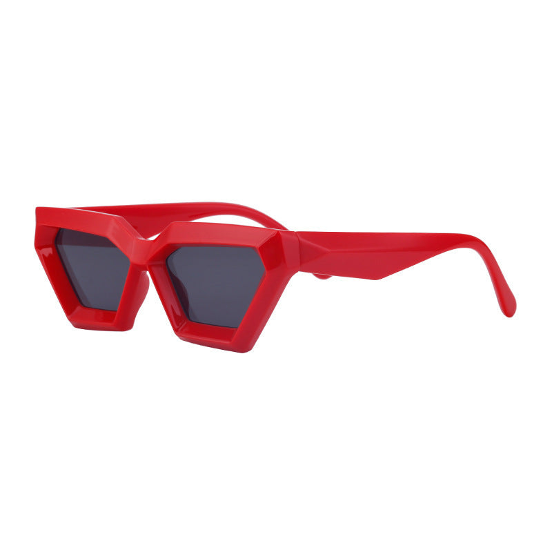 Small Frame Sunglasses Irregular Cat Eye Sunglasses