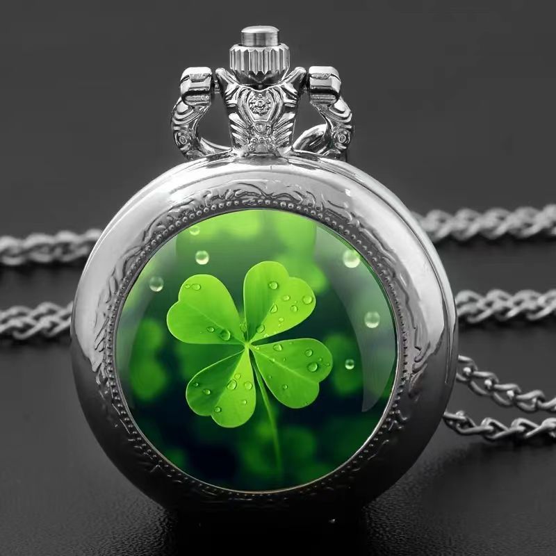 Color Pattern Medium Pocket Watch For Men And Women