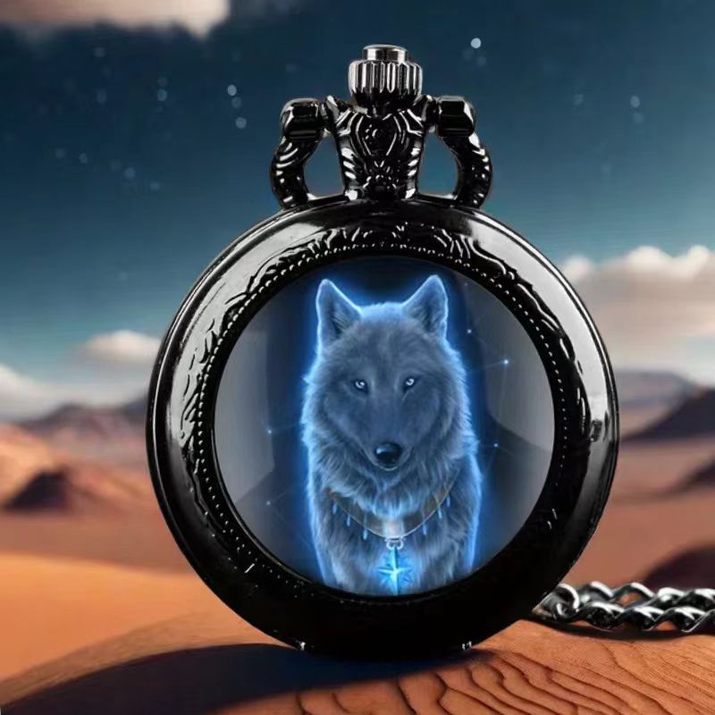 Color Pattern Medium Pocket Watch For Men And Women