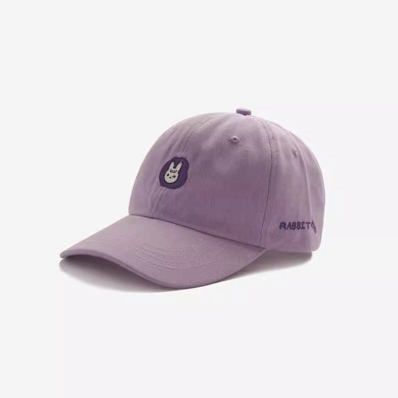 Cute Animal Embroidered Baseball Cap For Women Soft Peaked Cap