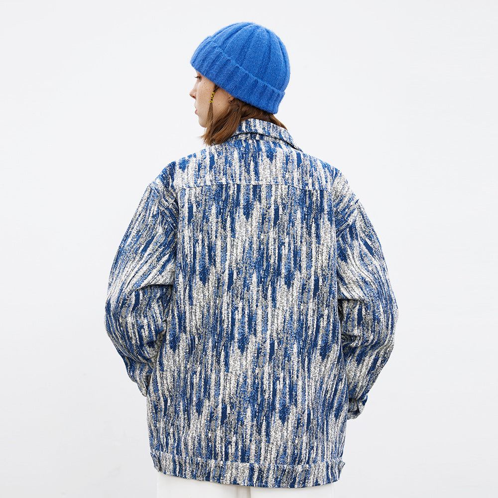 Tie-dye Gradient Jacket For Men