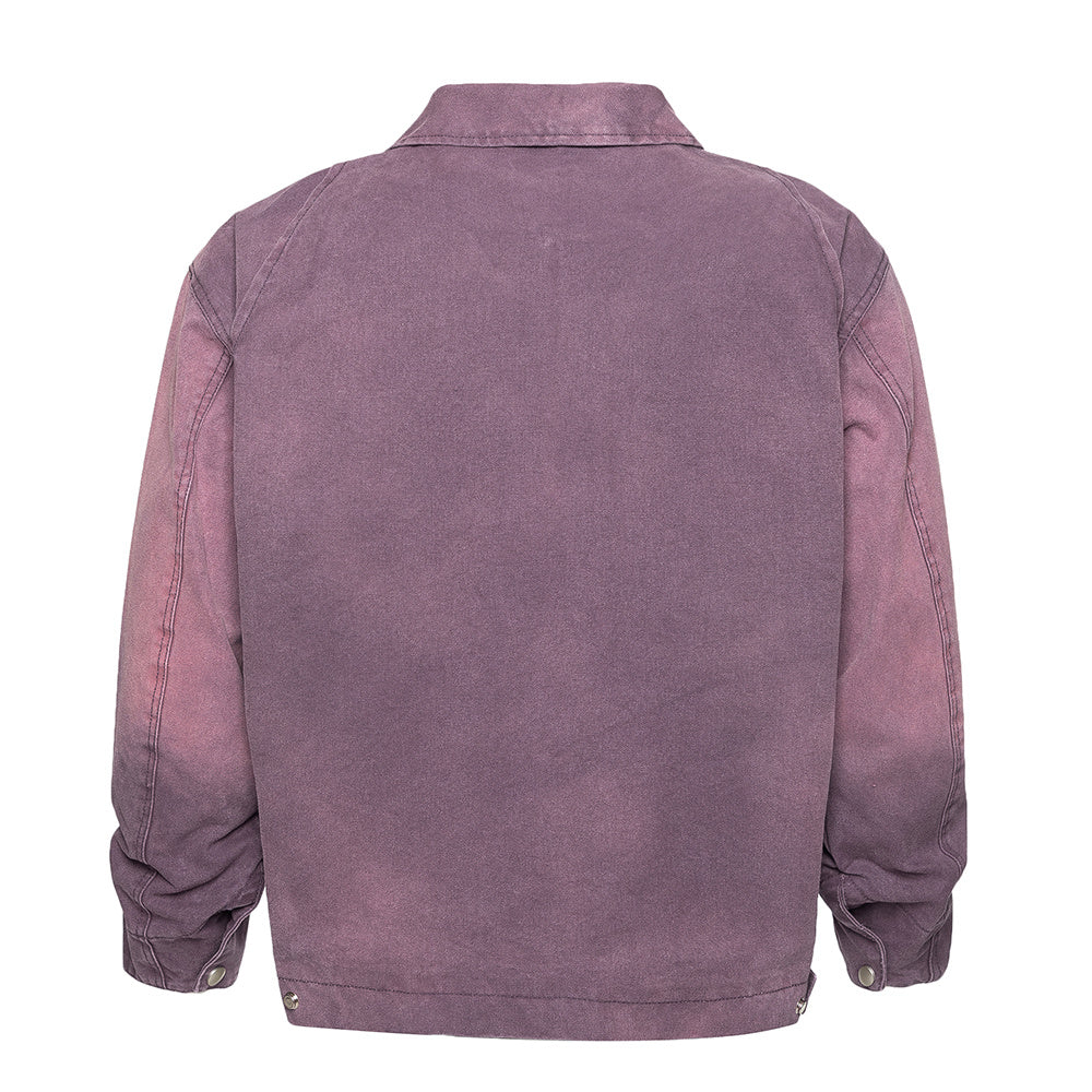 Gradient Inkjet Workwear Jacket For Men