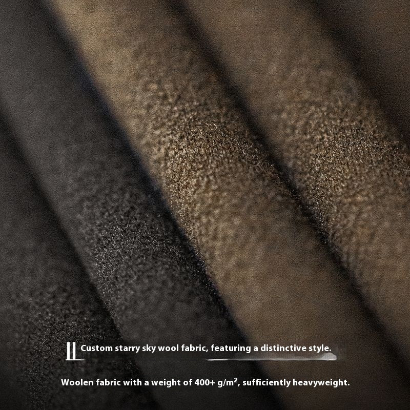 American Retro Woolen Shirt Jacket For Men