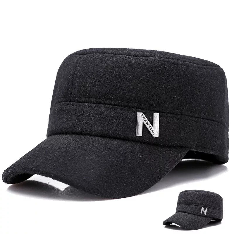 Flat top men's cap