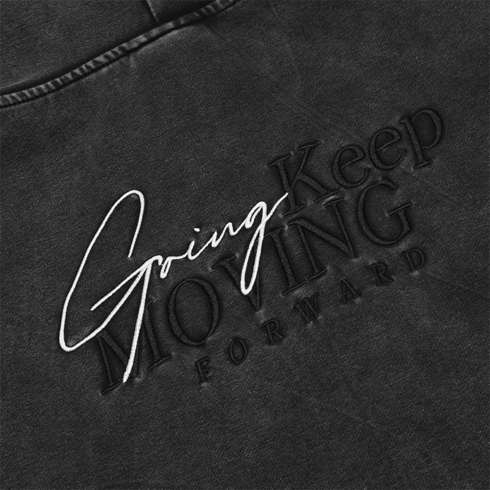 Washed Old Hooded Jacket For Men