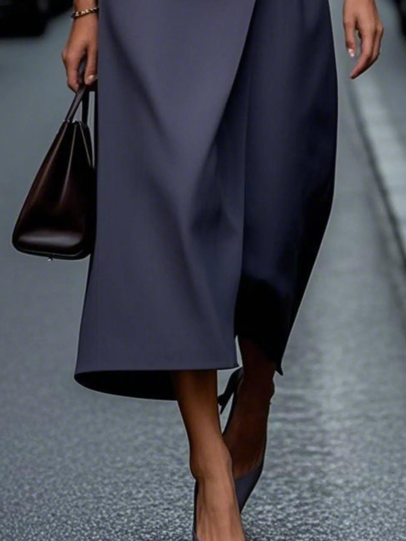 Round Neck Sleeveless Midi Sheath Dress