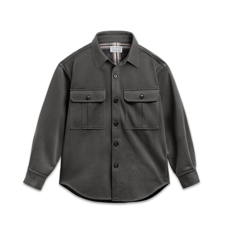 American Retro Woolen Shirt Jacket For Men