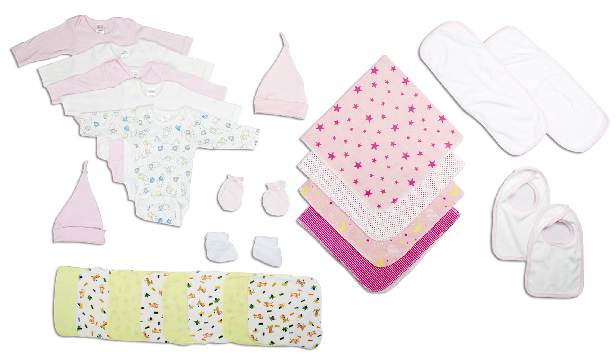 Newborn Baby Girls 17 Pc Layette Baby Shower Gift