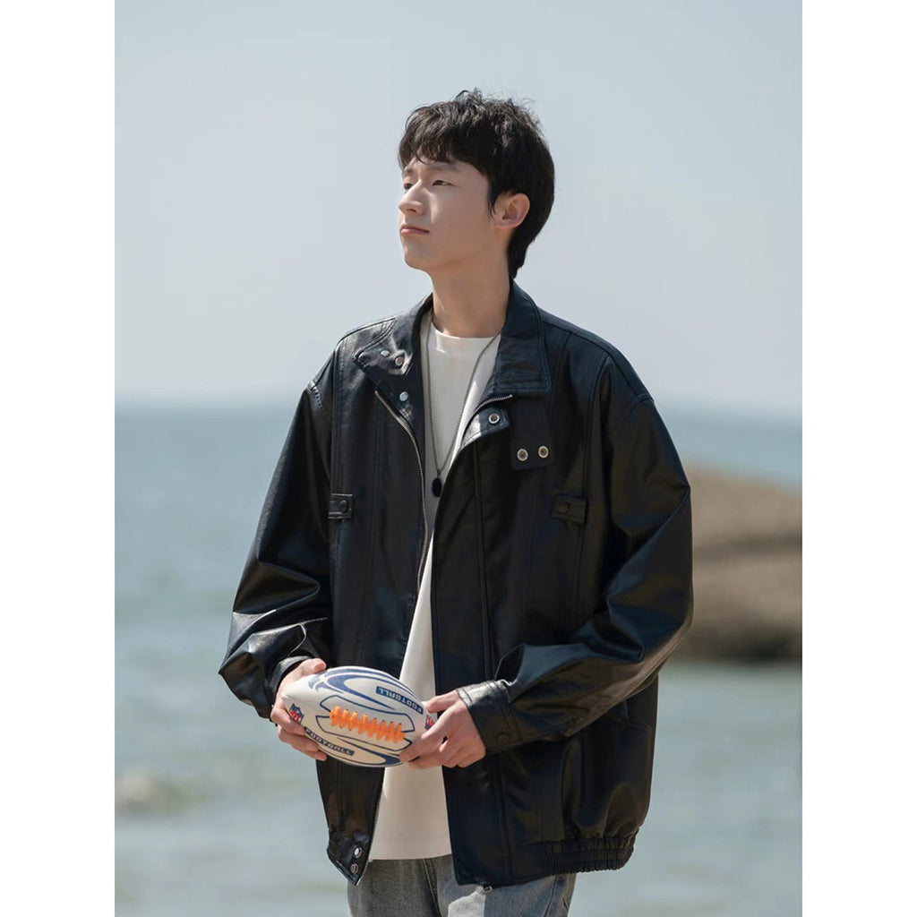 American Retro Leather Jacket For Men