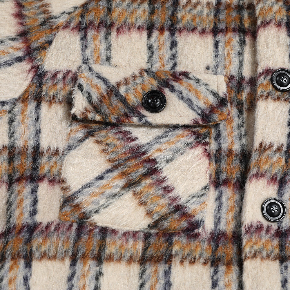 Colorblock Hood Jacket Coat For Men