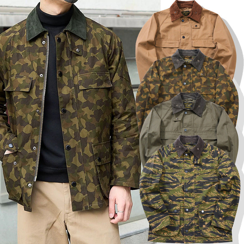 Stitching Multi-functional Workwear Jacket For Men