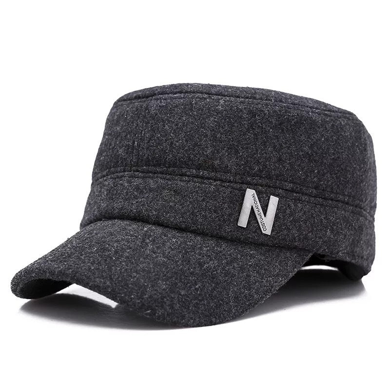 Flat top men's cap