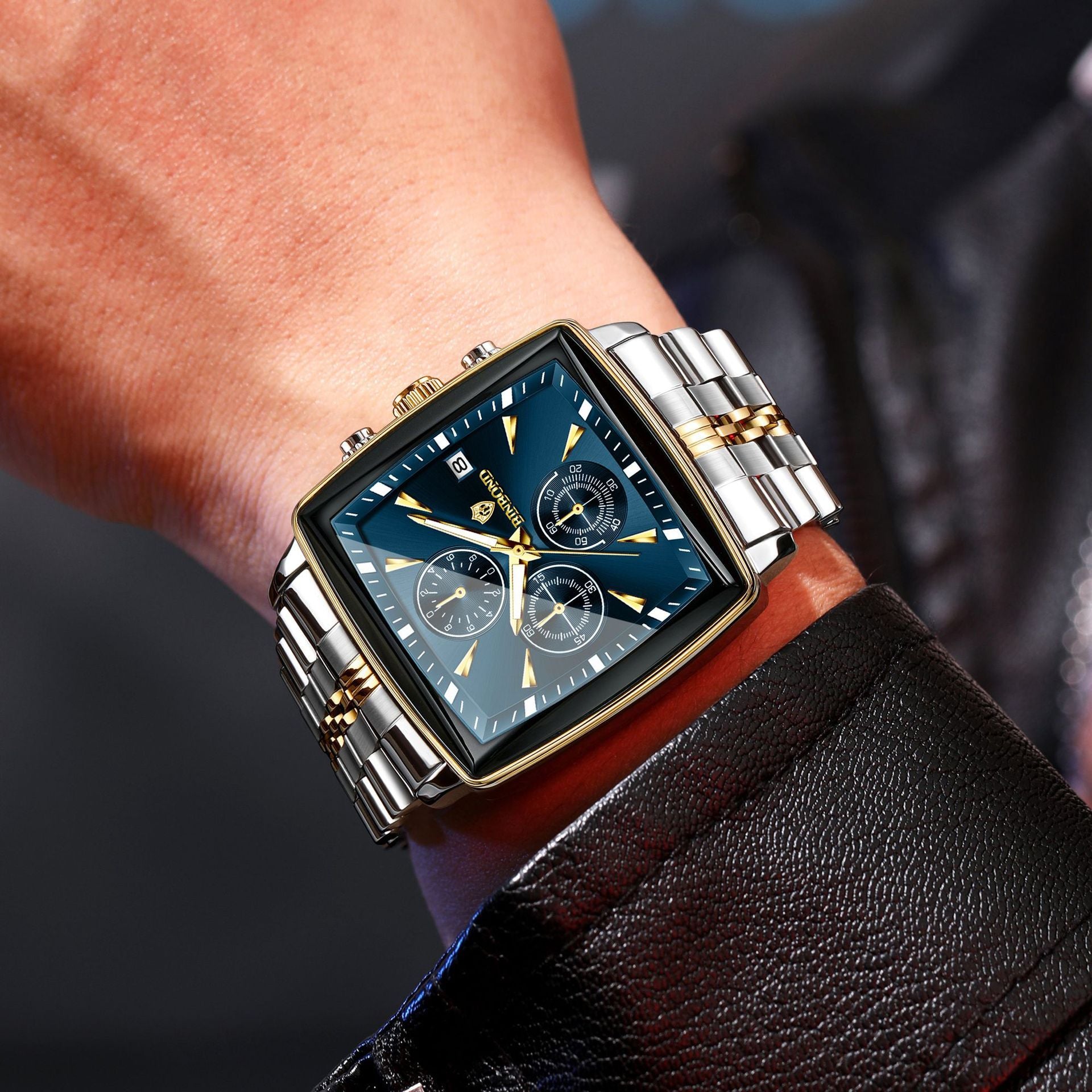 Men's Multi-functional Timing Luminous Waterproof Quartz Watch