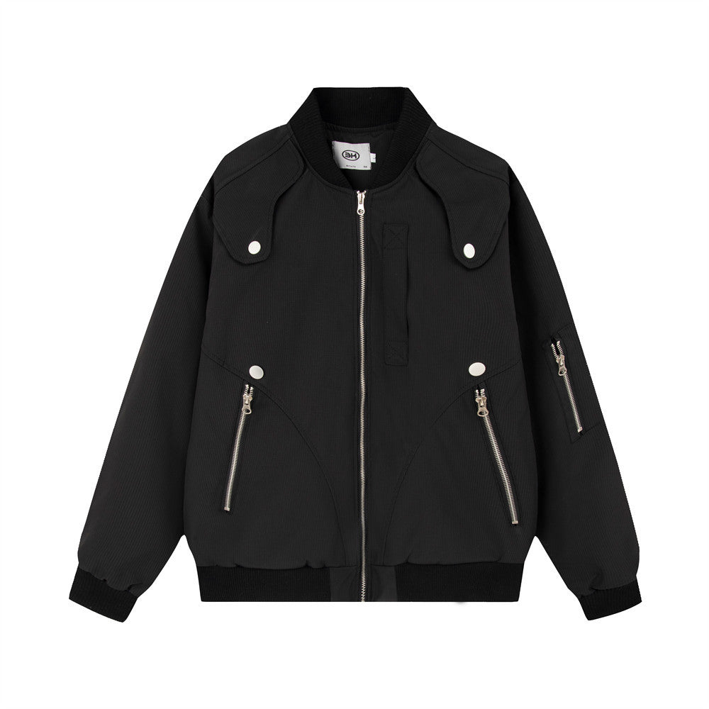 Stand Collar Flying Jacket For Men