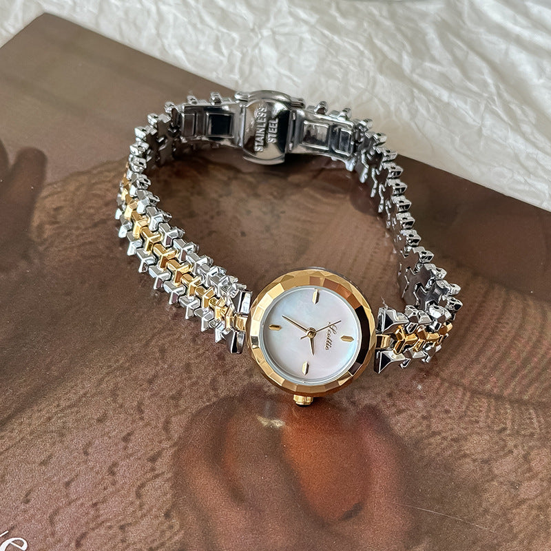 Middle Ancient Dial Diamond Women's Quartz Watch