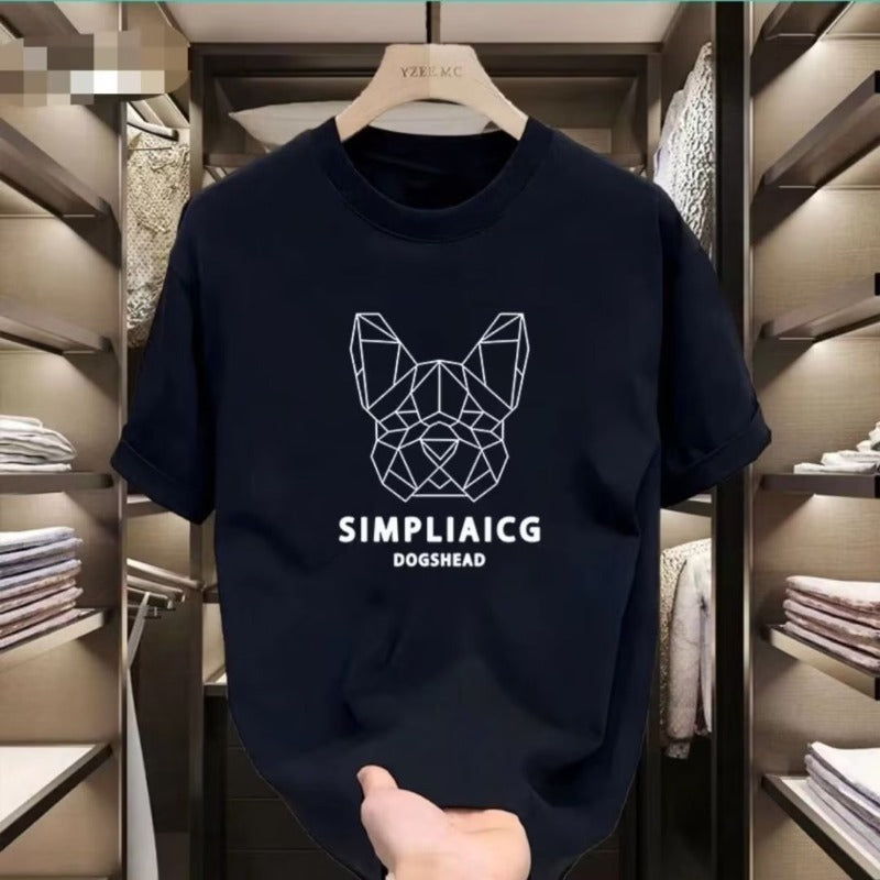 Menswear Clothing Loose Casual Print T-shirt