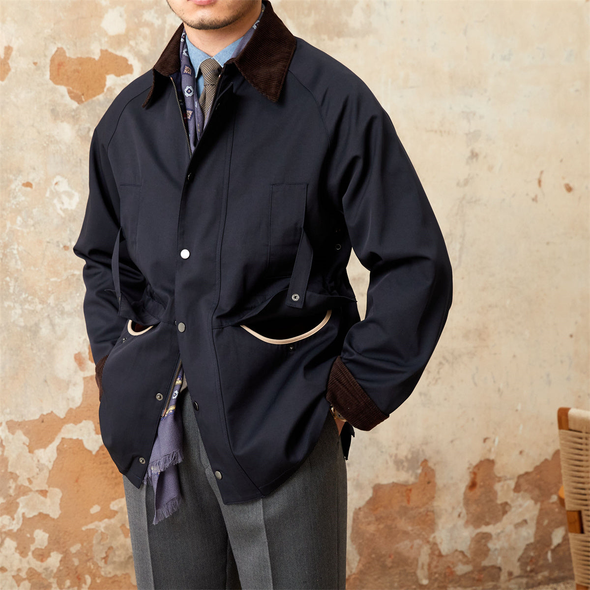 Vintage Waterproof Jacket Corduroy For Men
