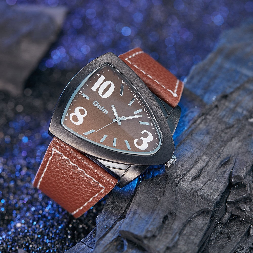 Men's Casual Triangle Belt Quartz Watch