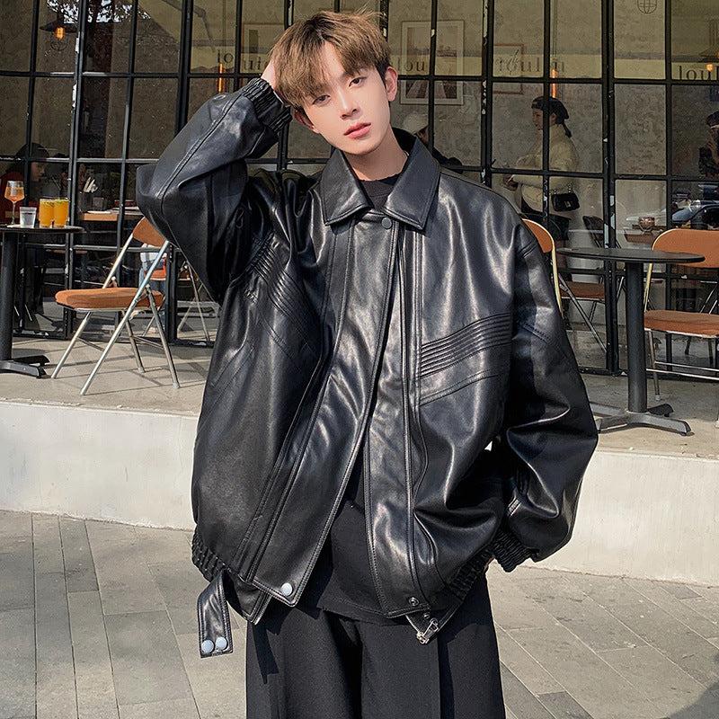 Vintage Paired Jacket For Men Loose Casual