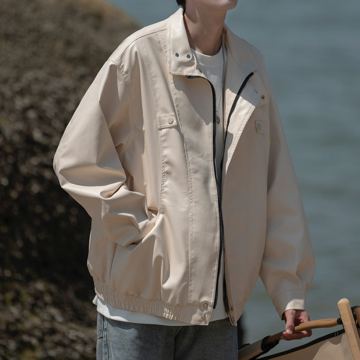 American Retro Leather Jacket For Men