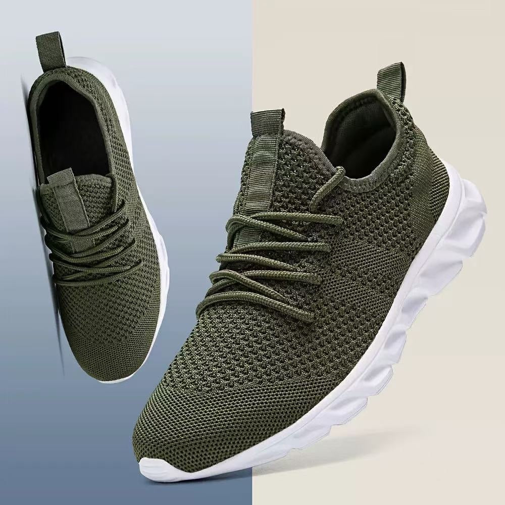 Men Casual Sport Shoes Light Sneakers White Outdoor Breathab