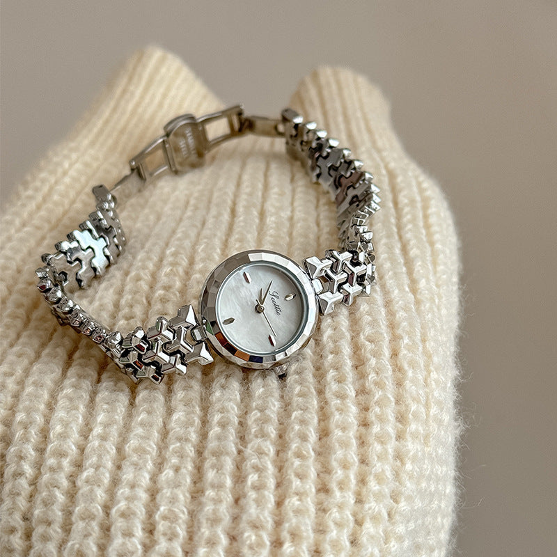 Middle Ancient Dial Diamond Women's Quartz Watch