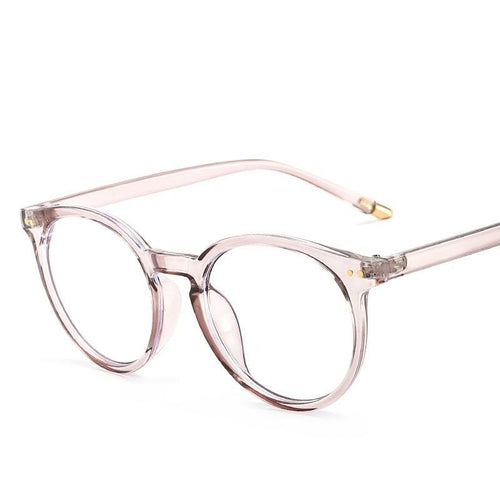 EP Big frame round glasses frame web celebrity anti blue light glasses