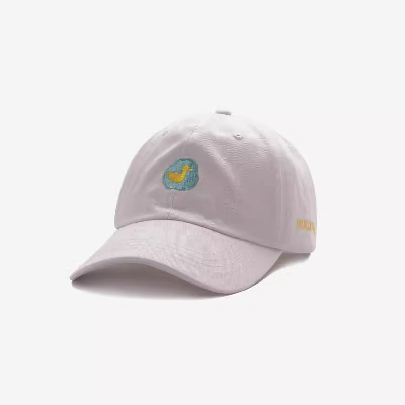 Cute Animal Embroidered Baseball Cap For Women Soft Peaked Cap