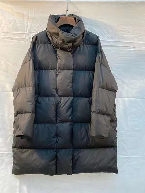 Women's Mid-Length Down Jacket – Ultra Warm with Stand Collar