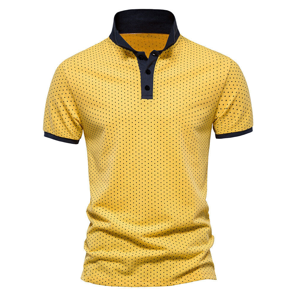 Men's Clothing Short Sleeve Printed Polo Shirt T-shirt