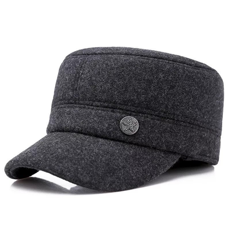 Flat top men's cap