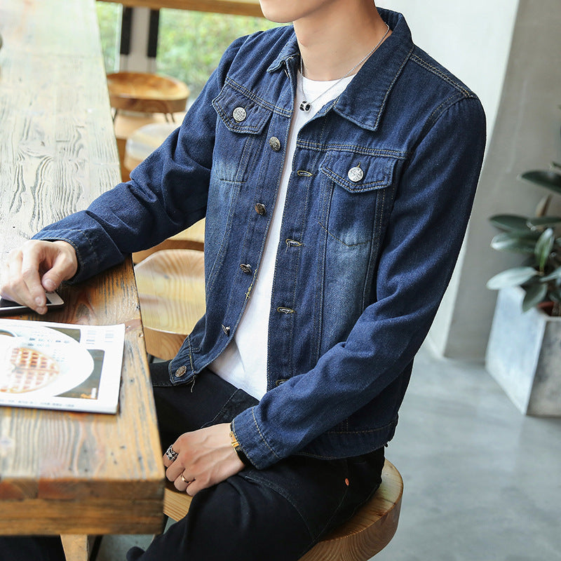 Trendy Youth Denim Jacket For Men