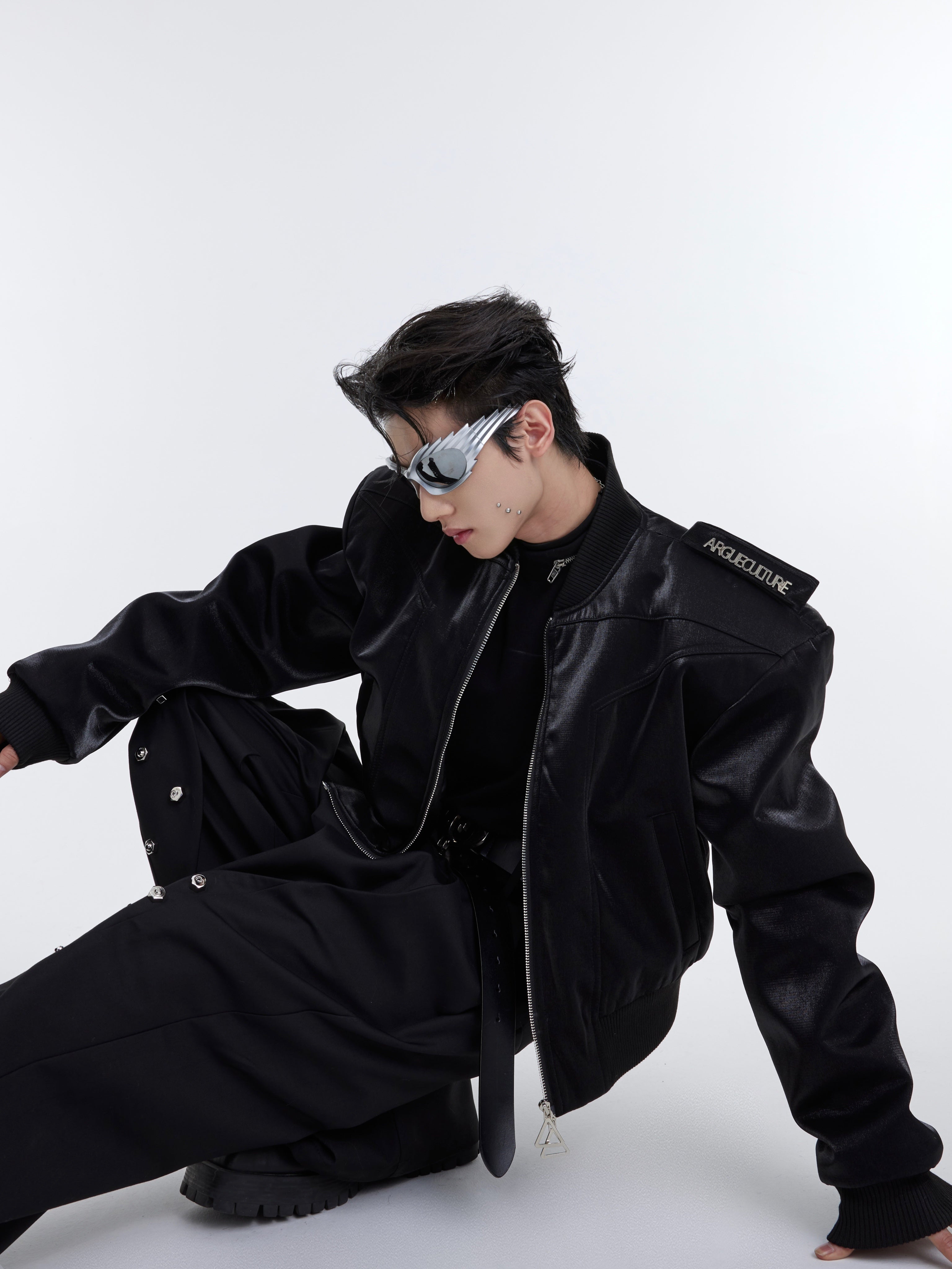 Double Zippered Short Cotton Jacket For Men