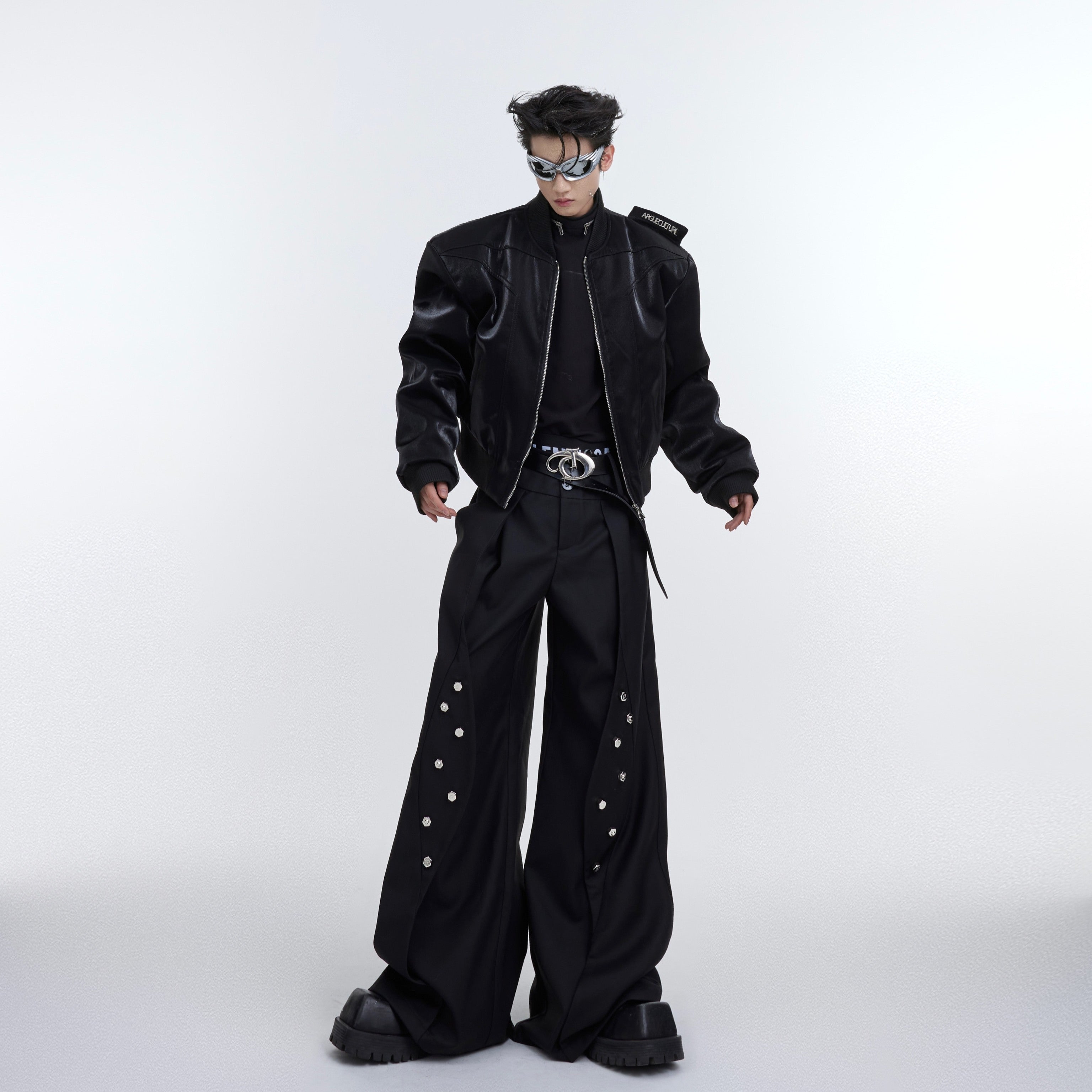 Double Zippered Short Cotton Jacket For Men