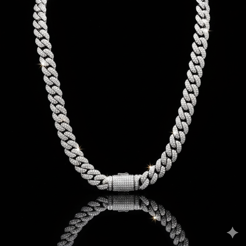 991541 | 925 Moissanite CZ 8mm 20 Rhodium