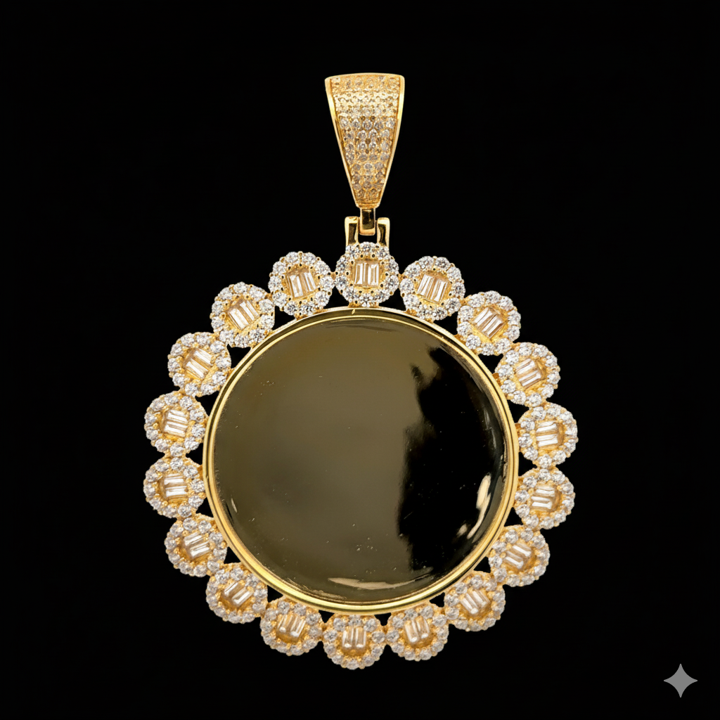 9223692 | 925 Silver CZ Gold Pendant