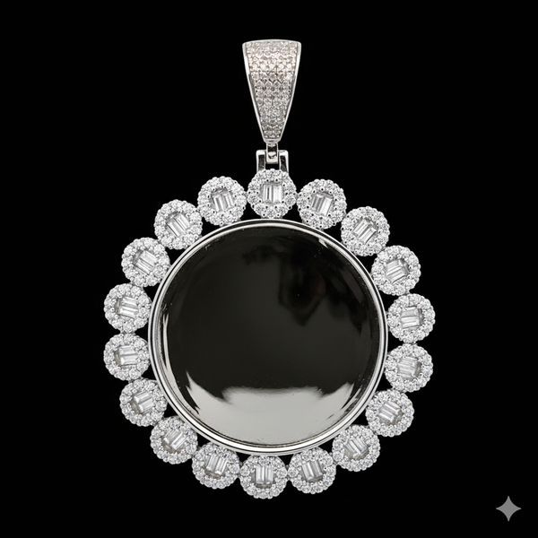 916531 | Brass Rhodium Pendant