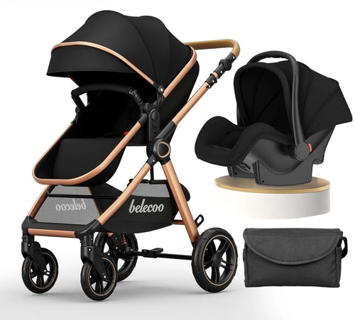 Kinderwagen Luxury Baby Stroller Pram 3 in 1 With Car Seat Poussette 3