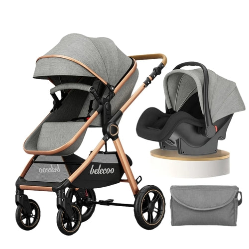 Kinderwagen Luxury Baby Stroller Pram 3 in 1 With Car Seat Poussette 3