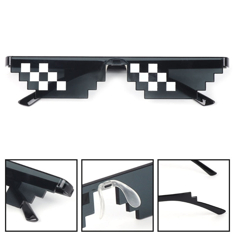Mosaic Sunglasses Trick Toy Thug Life Glasses Deal