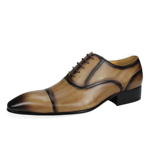 Men Leather Shoes Factory Custom Made Italian Designer Dress Shoe