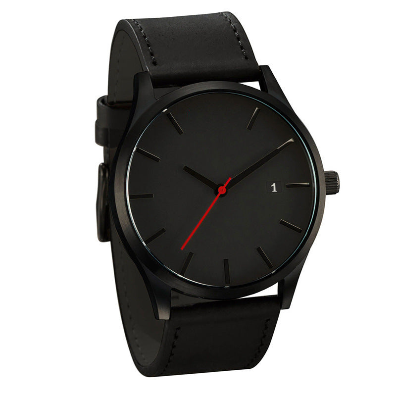 Casual Watch High-end Calendar Fashion Business Matte Leather Quartz Watch