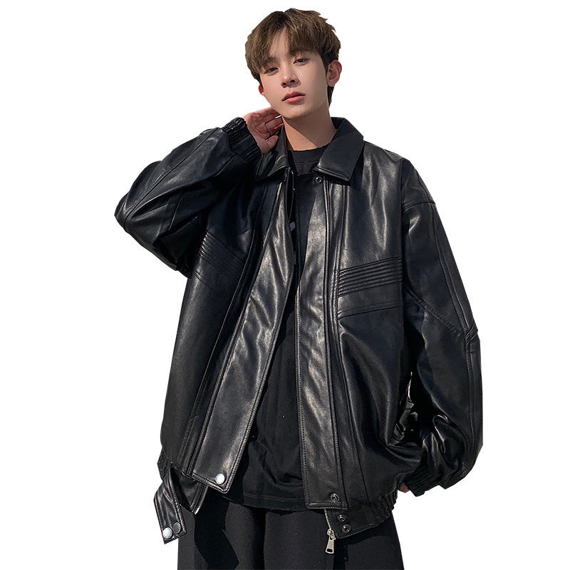 Vintage Paired Jacket For Men Loose Casual