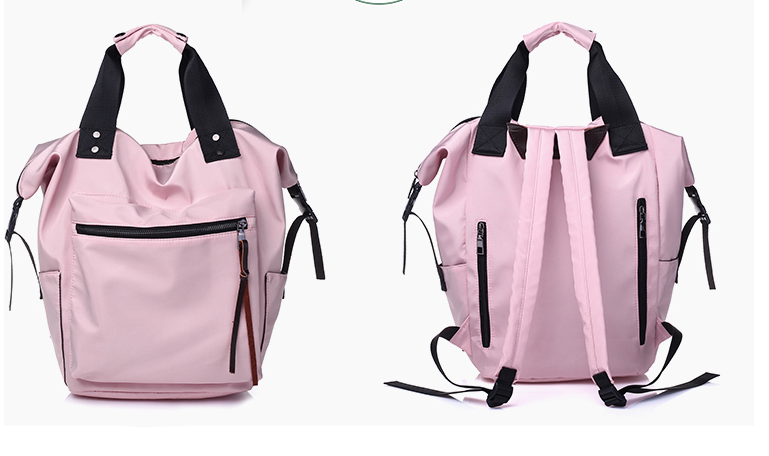Fashion Nylon Waterproof Backpack Women Large Capacity Schoolbags