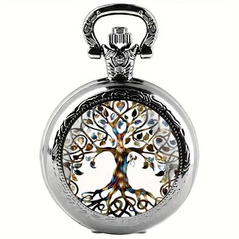 Color Pattern Medium Pocket Watch For Men And Women
