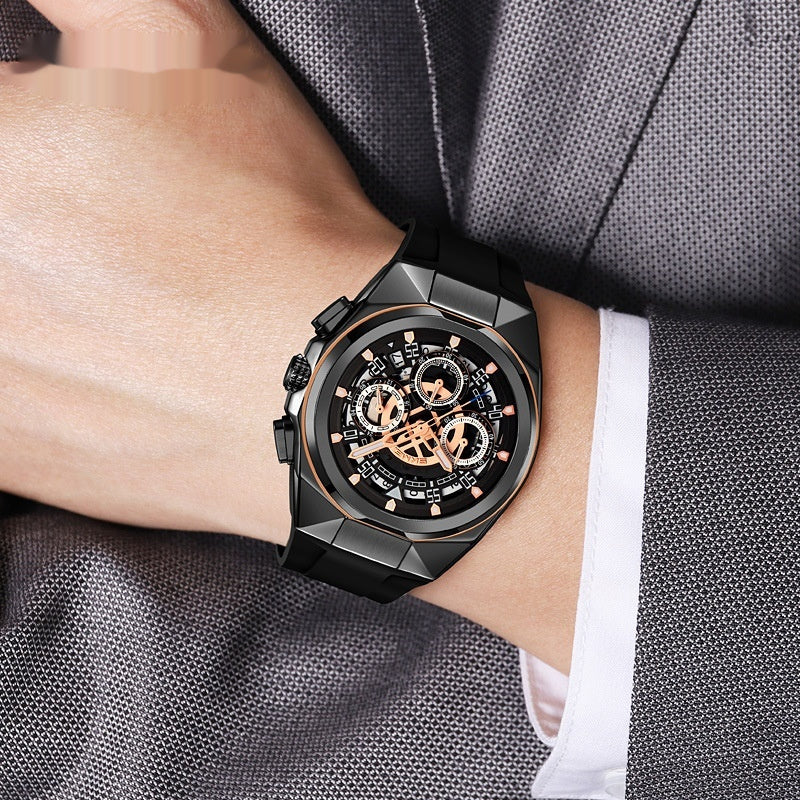 Hollow Sheet Plate Multifunctional Non-mechanical Watch