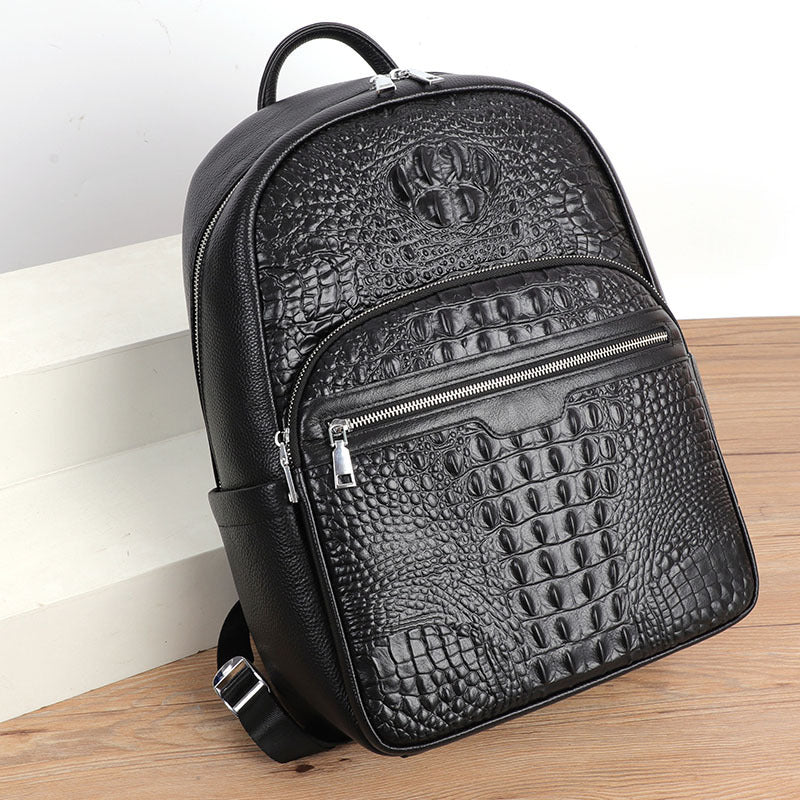 Backpack Fashion Travel Men's Leather Backpack