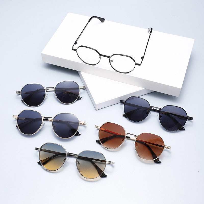 Round Metal Sunglasses UV400 Sunglasses