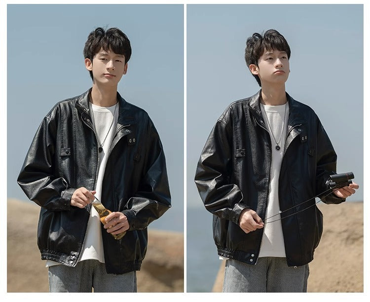 American Retro Leather Jacket For Men