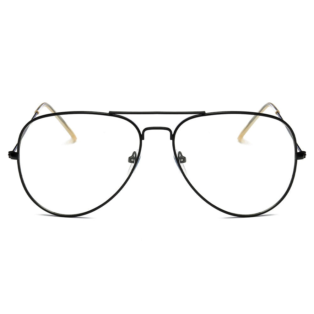 ENID - Trendy Aviator Clear Glasses Lens Sun Glasses